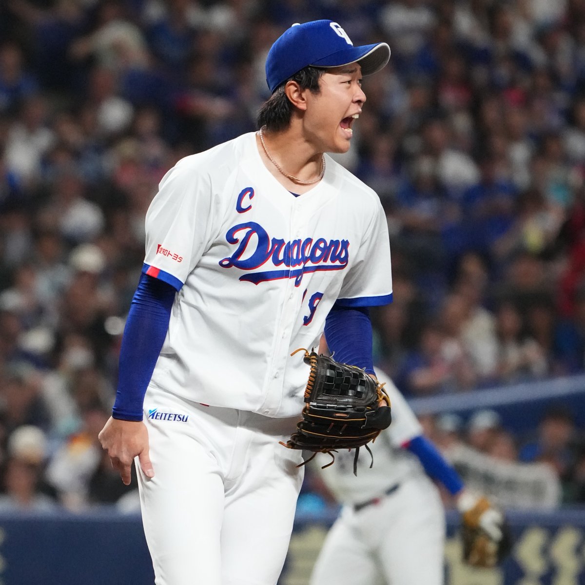 DragonsOfficial's tweet photo. ／
＃JERAセ・リーグ 速報⚾️
＼
中１０ー０広
本日の ＃月間JERAセ・リーグAWARD ノミネート選手はこちら✋
７回を無四球、８奪三振、無失点に抑え４勝目を挙げた ＃髙橋宏斗 投手です。
ノミネート選手はこちら　https://t.co/6Kn01LIDuo
JERA協賛特設ページ　https://t.co/n6PQVjYdeS
#JERA 　#灯セ
#どらほー