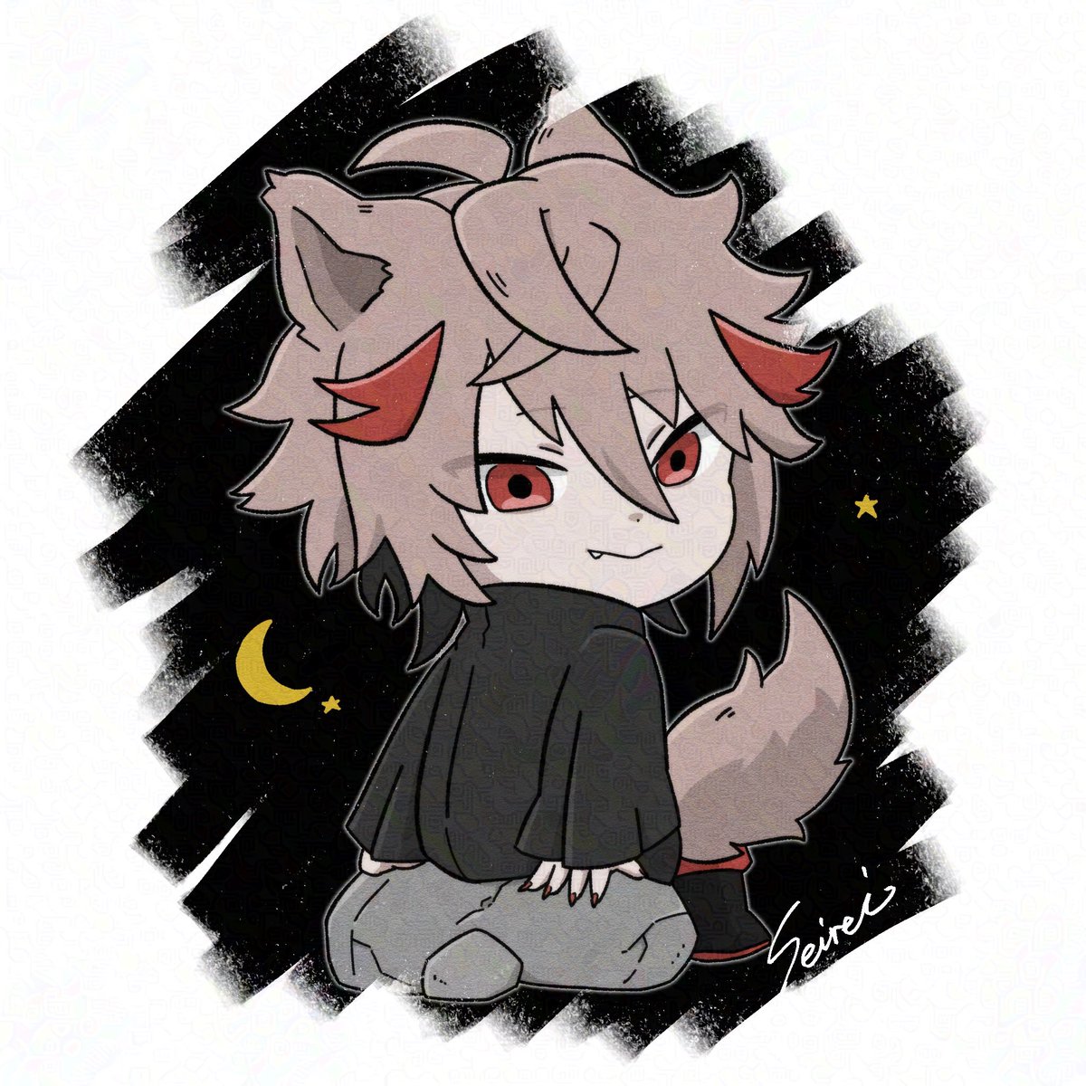 seirei_han's tweet photo. 🐺🌙✩.*˚ https://t.co/B1A2qoYqol