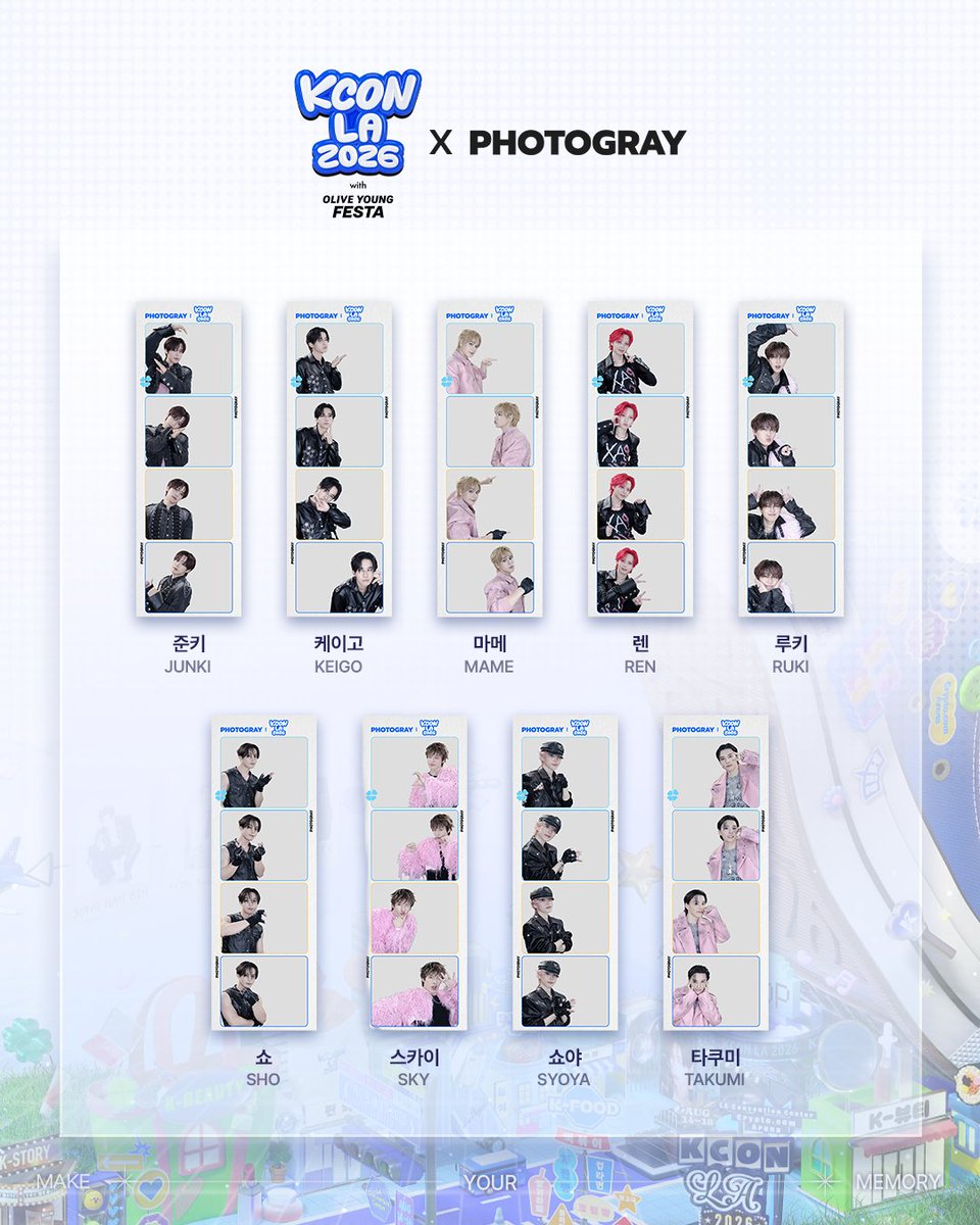 photogray_kr's tweet photo. [KCON LA 2026 X PHOTOGRAY]

KCON LA 2026 ARTIST FRAME OPEN!
<JO1> 프레임이 오픈됩니다✨

9/23(수) ~ 10/31(토)까지 전 세계 포토그레이 매장에서 <JO1>  프레임을 만나보세요!

*해당 이벤트는 인스타 피드 or X(구. 트위터) 게시글을 통해 참여 가능하며 (계정 태그 필수)
얼굴 공개 없이 인증하셔도 무방한 점 참고 부탁드립니다 :)

-

[KCON LA 2026 X PHOTOGRAY]

KCON LA 2026 アーティストフレーム OPEN！
〈JO1〉フレームが登場します✨

2026年9月23日(水)から10月31日(土)まで、〈JO1〉フレームをPHOTOGRAYでお楽しみください！

※本イベントはInstagramまたはX（旧Twitter）への投稿にてご参加いただけます。
（アカウントタグ付け必須／顔出しなしで参加可能）

Make Your Memory, PHOTOGRAY

#KCONLA2026 #PHOTOGRAY #KCONLA2026XPHOTOGRAY