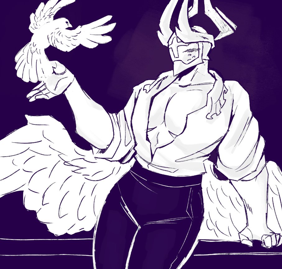 endo_skeletal's tweet photo. gabriel sketch cuz i am still the number one fan of that one anniversary outfit https://t.co/BYV67yAbQd