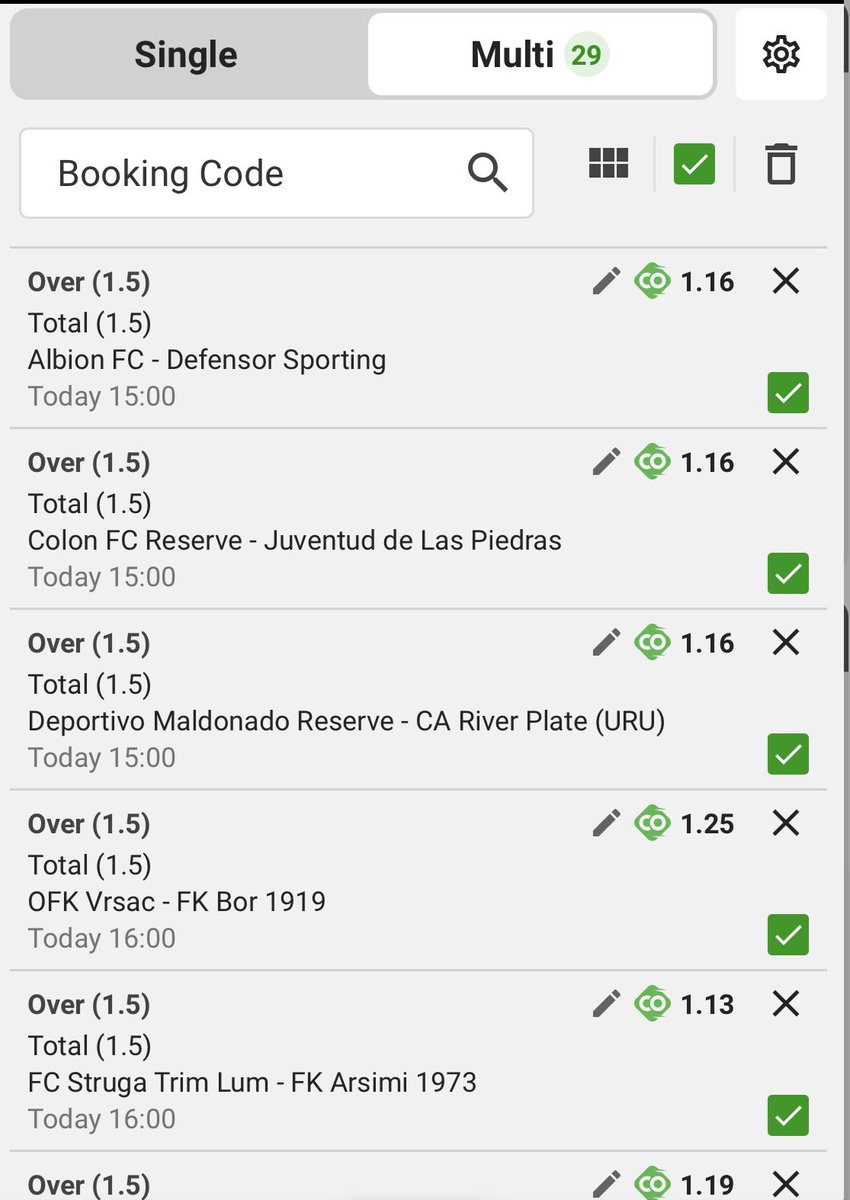 PercyRsa2ot's tweet photo. BW744B36FE

Over 1,5 Goals FT 🔥🔥🔥🍀

Kickoff:15:00🔥🔥💛 https://t.co/EoYYvW1ULW