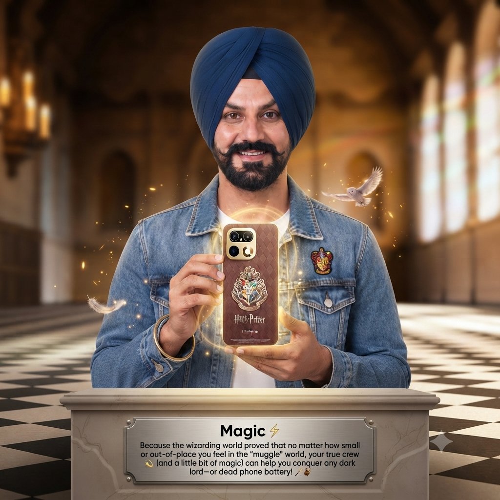 gsrana4580's tweet photo. @FrancisRealme 𝗠𝗮𝗴𝗶𝗰 ⚡️
Because the wizarding world proved that no matter how small or out-of-place you feel in the "muggle" world, your true crew (and a little bit of magic) can help you conquer any dark lord—or dead phone battery! 🪄🦉
#HarryPotterXrealme 
#realmeHarryPotterEdition! 📱✨ https://t.co/pw1MPg9Uoc