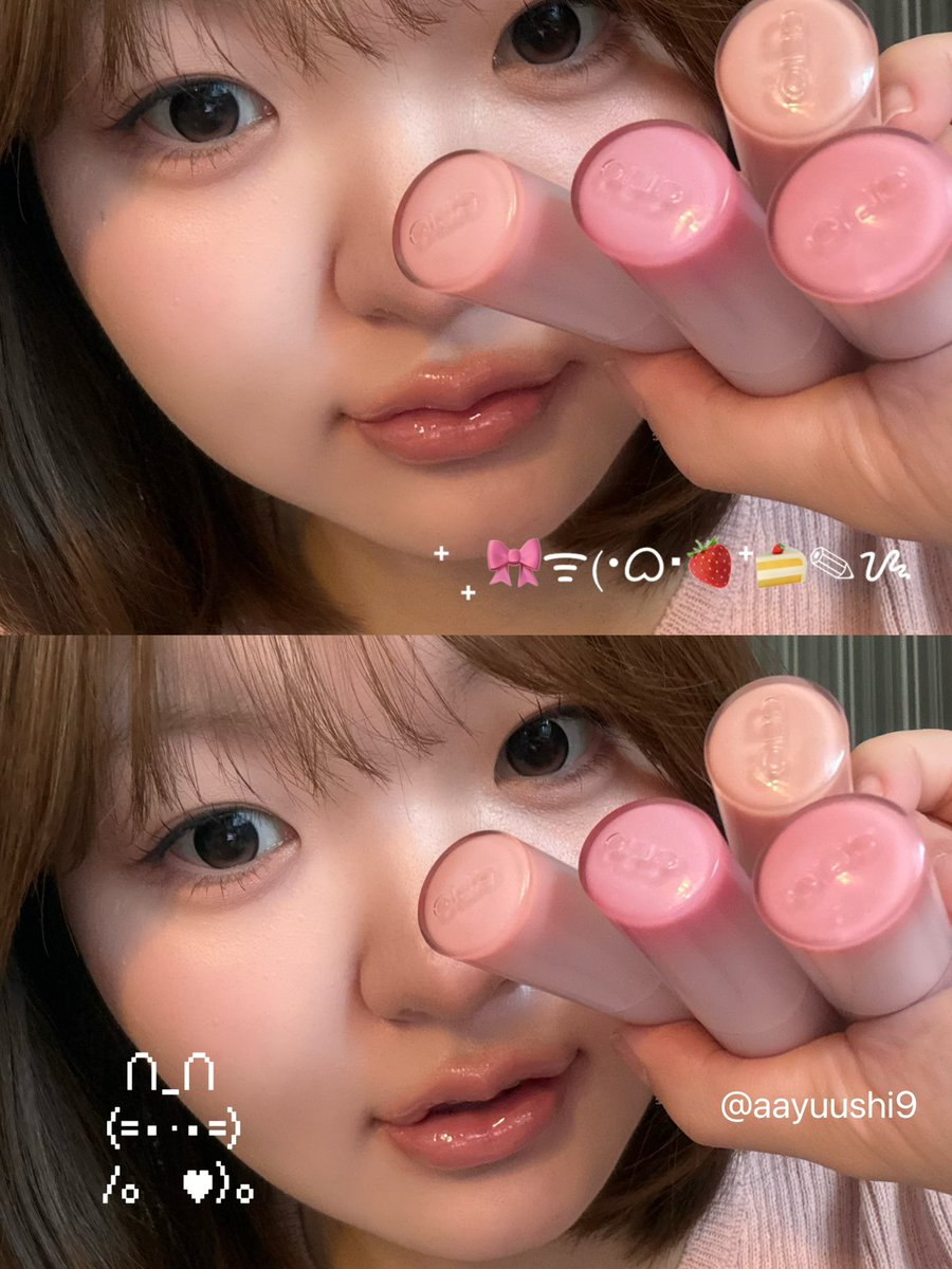 aayuushi9's tweet photo. CLIO クリスタルグラムバームベア🆕 #PR
01クリーミーフィグ(SPF配合☀️)
03テンダーピーチ 04ロージーライチ 05ジューシーグアバ つやぷるで色も可愛いからお直しこれ1本でいける!01.02カラーは日焼け対策もできるよ☀️🌥️01×04の組み合わせがお気に入り🍑🍎 #CLIO #リップ https://t.co/K9kdgnHYE4