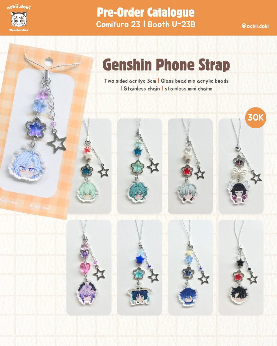 Ochiidoki's tweet photo. (♥️&amp;🔄 are appreciated! ✨)
#CF23 PO Batch 2✨

📍Booth U-23B
🗓️21-30 September
⭐Pick up &amp; Mail Order
🔗https://t.co/ZR2JQ8MfaJ

Natsume Yuujinchou, Genshin, Dr. Stone, Bungou Stray Dogs, Moriarty the Patriot, Fumetsu no Anata E, Black Butler, Tamon's B-Side, Akatsuki no Yona https://t.co/vKtylTDrFM