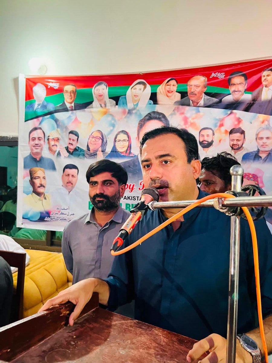 JavedNLaghari's tweet photo. PPP Taluka Sinjhoro dist Sanghar Celebrated Birthday of Chairman @BBhuttoZardari at Sinjhoro. 
President PYO Sindh &amp; Gen Sec div SBA @JavedNLaghari attended as Cheif guest. Aftab Laghari, Asif rind, Anwar Rajput &amp; others attended birthday. 
#HBDBilawalBhuttoZardari https://t.co/FChTwE0KYn
