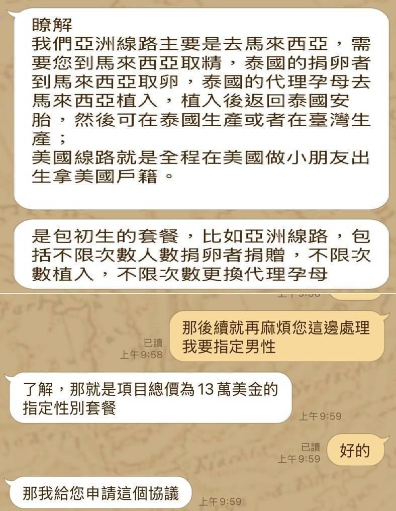 balababada's tweet photo. 畫重點:
- 孕母在台中豐原某婦產科診所或桃園、花蓮等醫院分娩
- 冒著生產風險的泰籍孕母僅獲得約45萬泰銖報酬
- 透過訂製在台產下25名新生兒，其中男嬰21人，占84%
- 徐男更曾傳訊向診所院長夫人誇口「有做不完的生意啦」 https://t.co/5FpWDGxLak