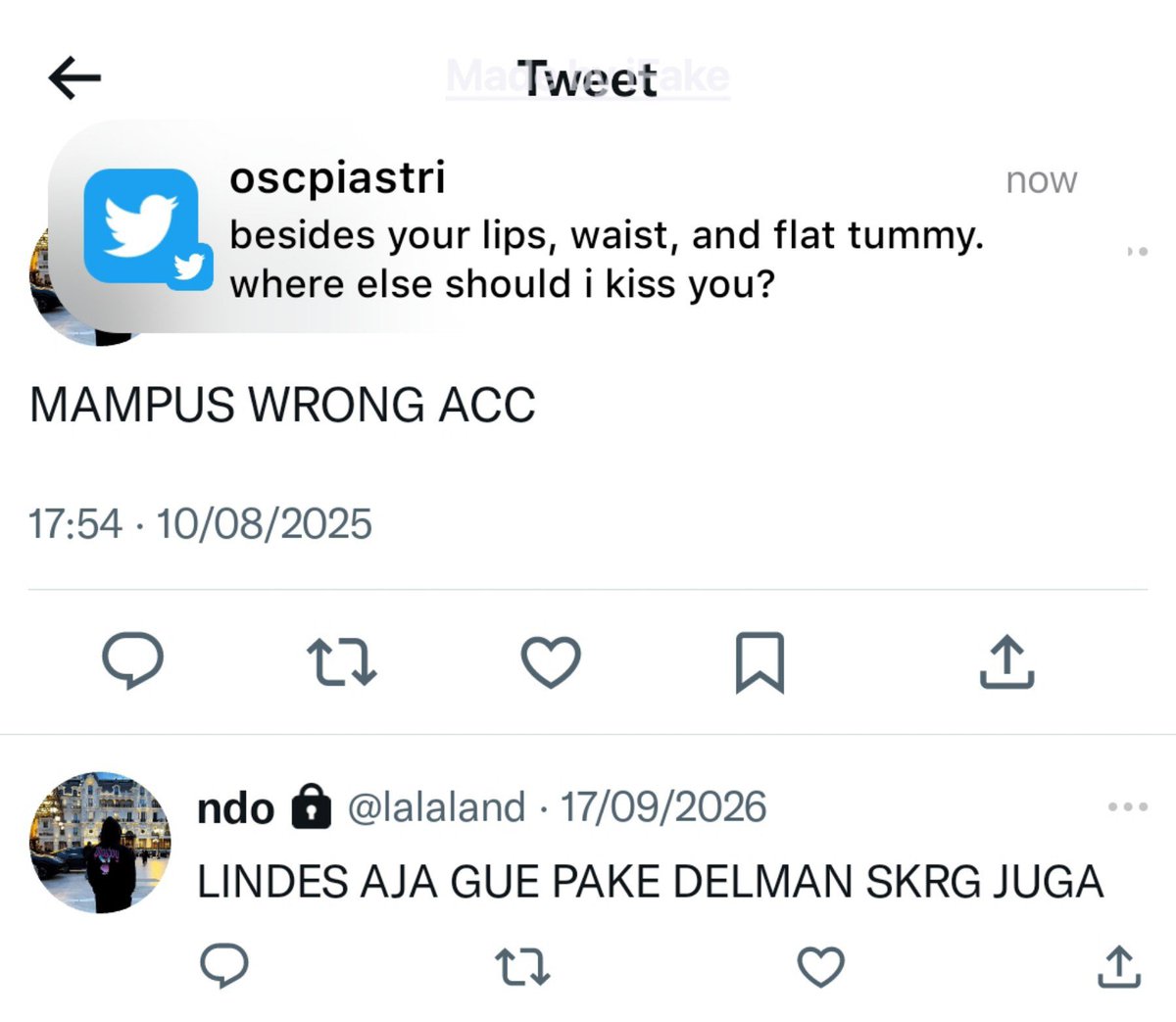 oscstarya's tweet photo. #landoscar au 

kalau bibir secara cuma–cuma maka yang lain pun akan ditawarkan secara cuma–cuma asal itu oscar. https://t.co/8BDAeYMnHA
