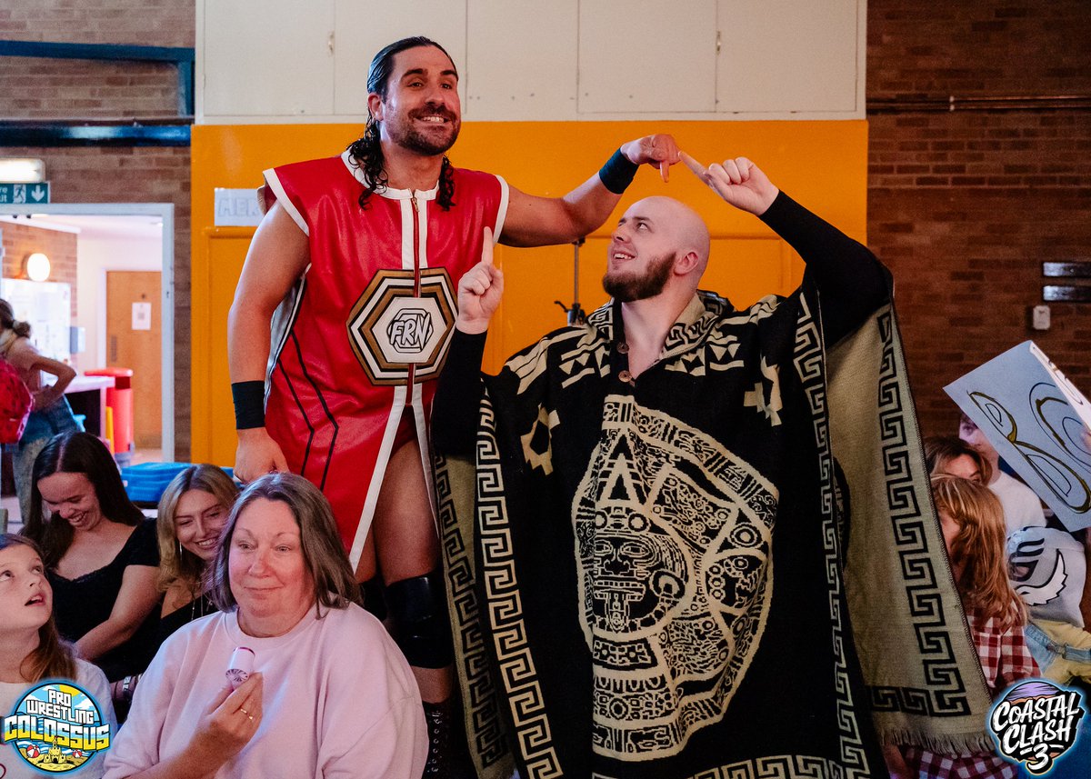 PWCOLOSSUS's tweet photo. Next Level evolving into a trio opens the door for new and exciting combinations to join the Lossy roster and  The Croydon Cowboys; Jay Alexander, Kodi Salihu and Delphine make their debut for a shootout by the sea! 🤠

https://t.co/xxC7LuJEeJ https://t.co/SwsNC5dAf2