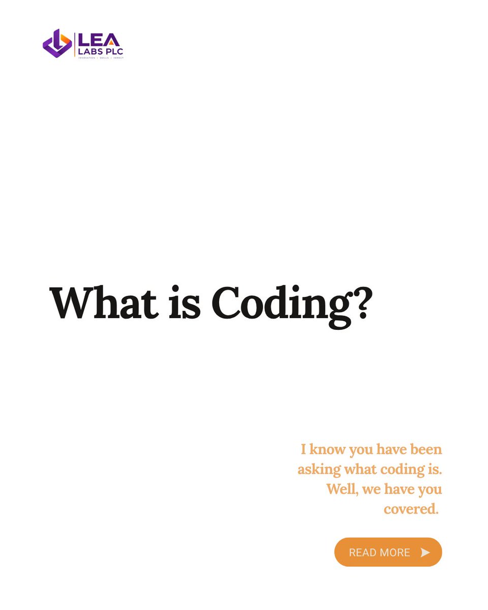 lea_labs's tweet photo. 💻 What is coding?

Simply put: coding is how we give instructions to computers.

Apps. Websites. Games. AI tools. Digital products.

Code helps turn ideas into things that work.

Swipe through our carousel to learn the basics 👇

Start curious. Keep building.

#Coding #LEALaba https://t.co/Am5U8CjB1d