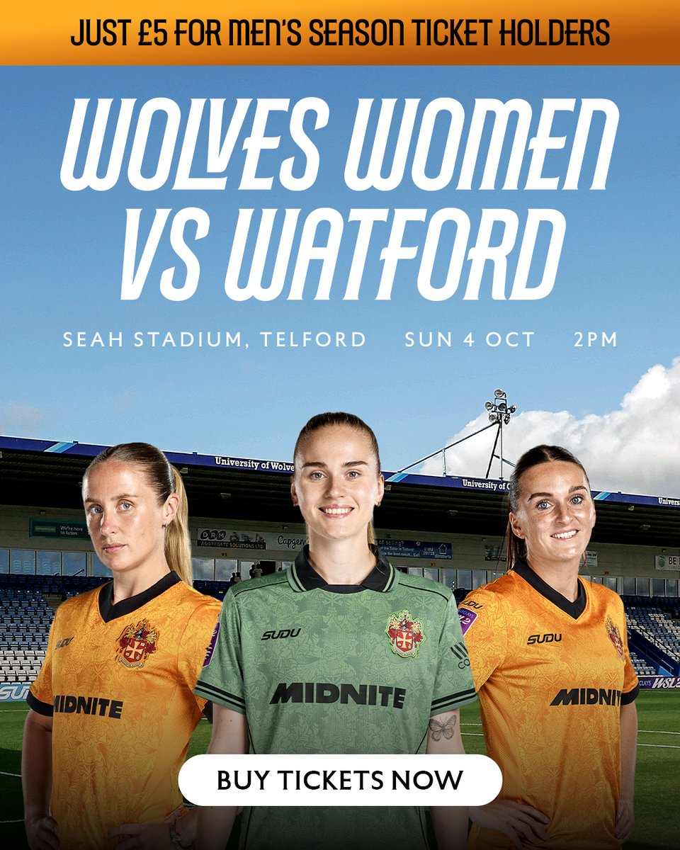 WolvesWomen's tweet photo. Two home wins from two in WSL 2 📈

This international break, @Wolves season ticket holders can watch our next home game against Watford on Sunday, 4th October for just £5!

🎟️ https://t.co/fHFpa5G8M5 https://t.co/6Np5m1Xmis