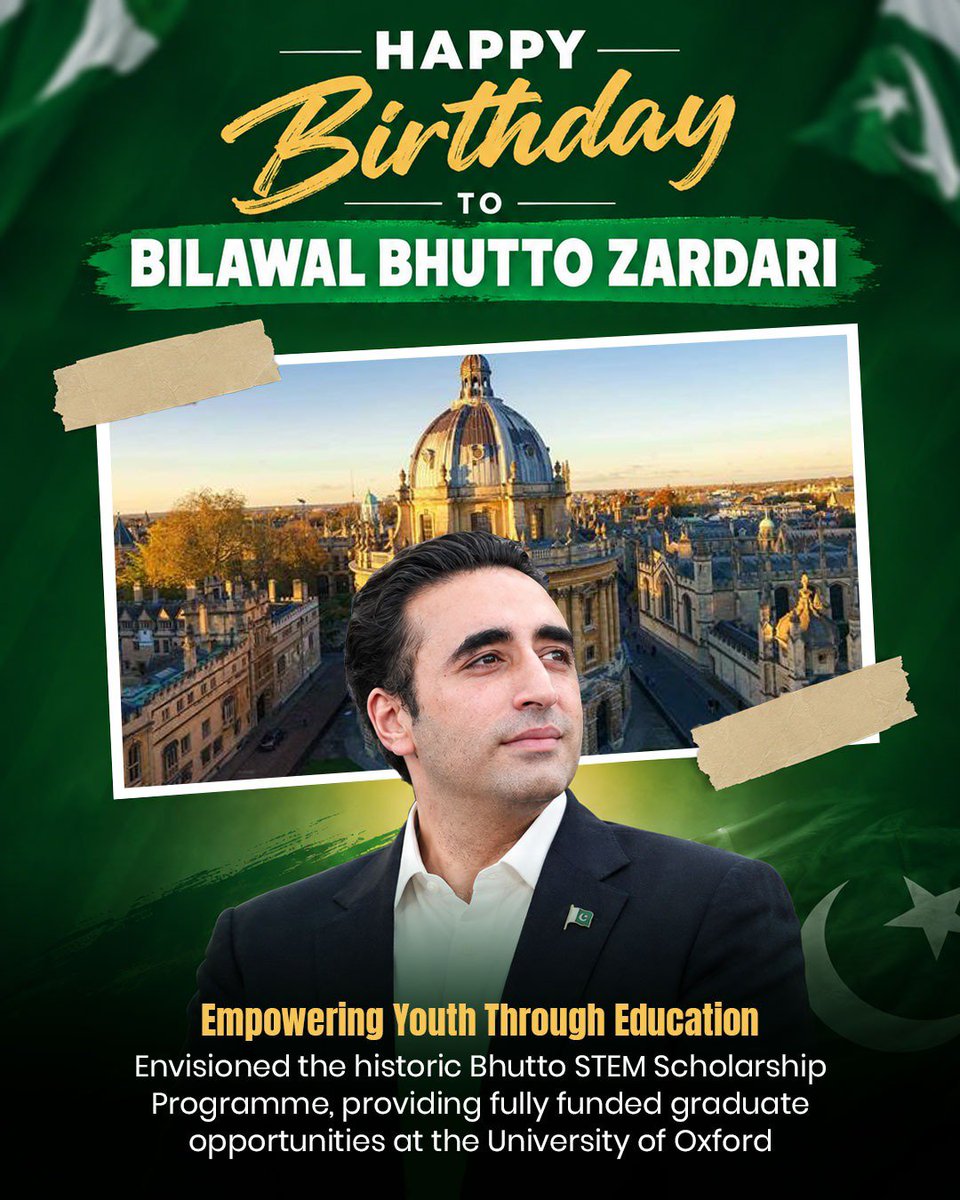 hareemnoor111's tweet photo. Warm birthday wishes to Bilawal Bhutto Zardari. May Allah bless him with happiness and prosperity always.
#HBDBilawalBhuttoZardari
#سالگرہ_مبارک_چئیرمین_بلاول https://t.co/h9oOV8SFWR