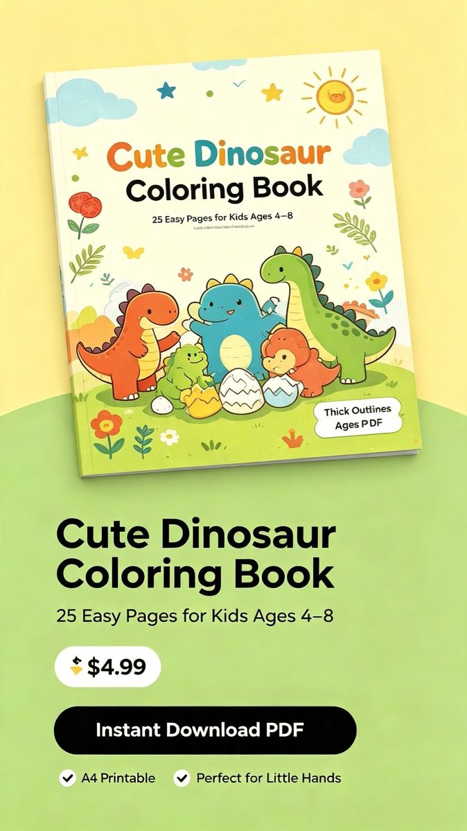 honeybaee21's tweet photo. Buy Cute Dinosaur Coloring Book on @Gumroad https://t.co/BSBO2g5H2n https://t.co/2UmDmfR4p3