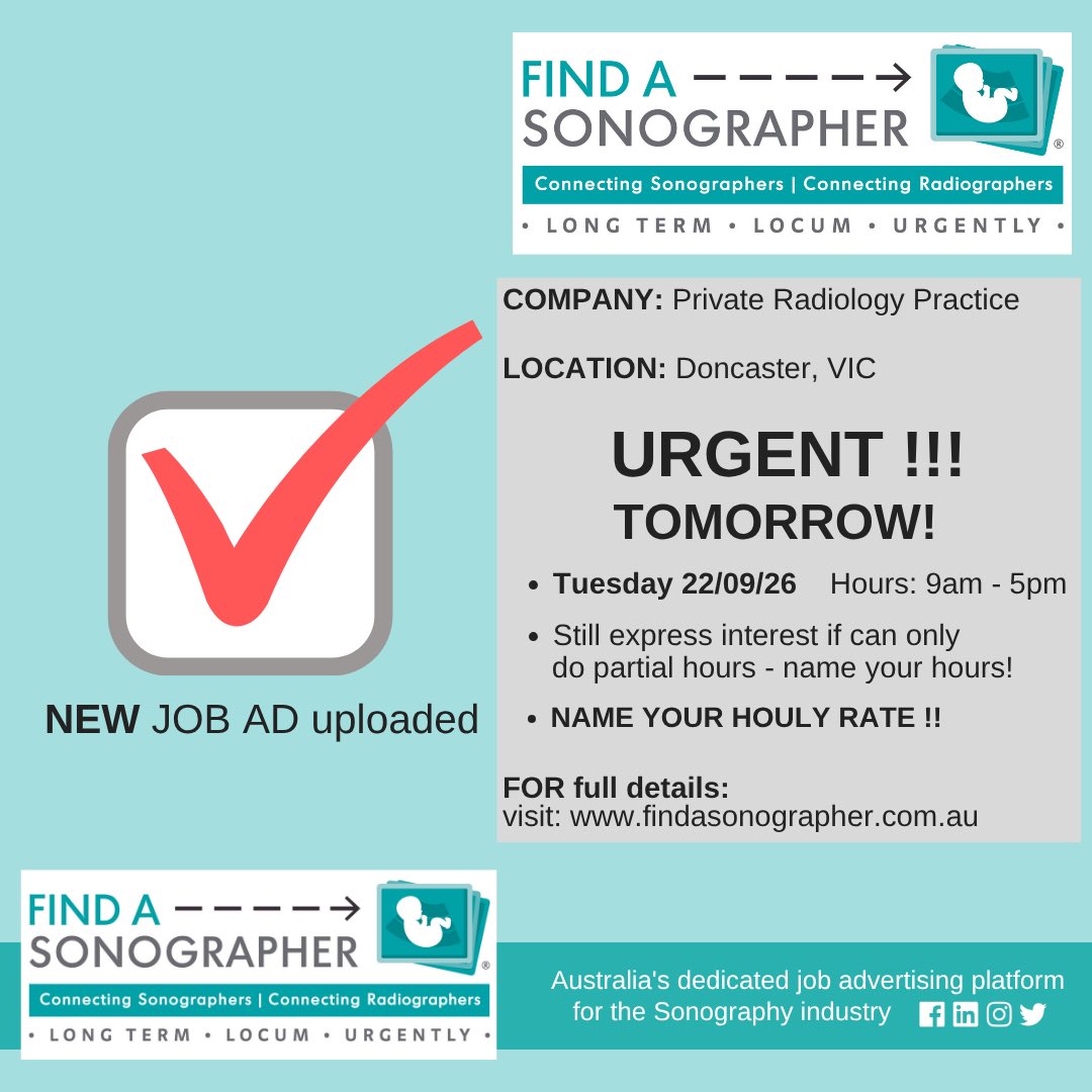 ASonographer's tweet photo. To view full Ad on the Find a Sonographer website, please click here: https://t.co/5PGL40BgUG #sonographer #sonographers #sonography #ultrasounds #asum #asa #mskaustralia https://t.co/xfTgtnt6Ic