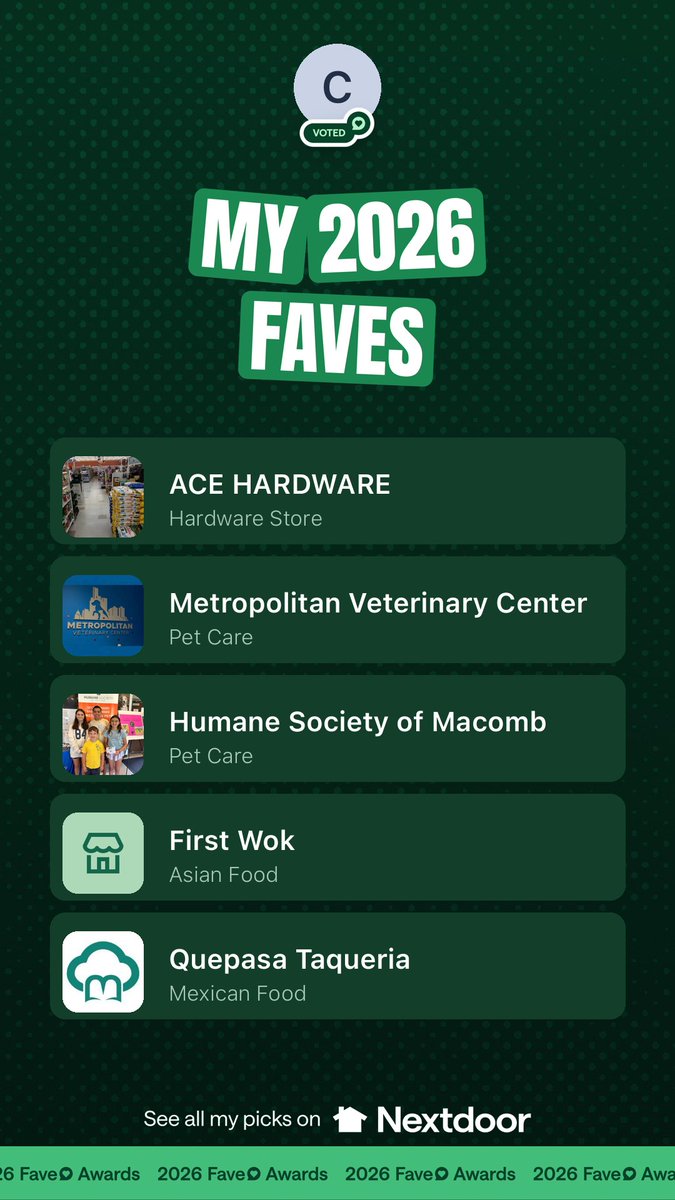 DaddyCharSavage's tweet photo. I voted for my faves at Nextdoor, vote for yours: https://t.co/Xi22w6sGQz https://t.co/TV6IL3zNVj
