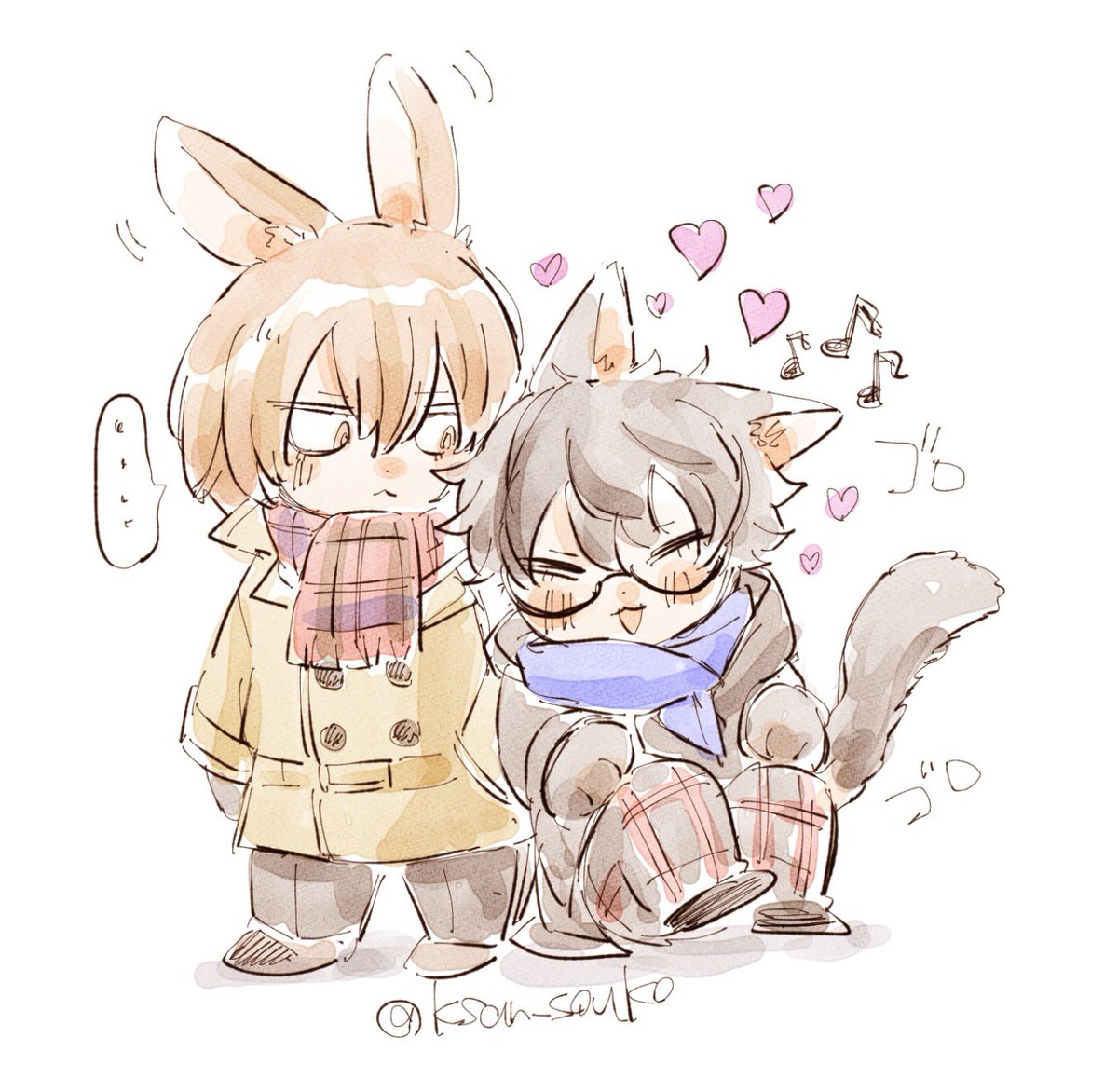 ksan_souko's tweet photo. 🐰🐈‍⬛🥞☕️ https://t.co/j4cTzhEzUK