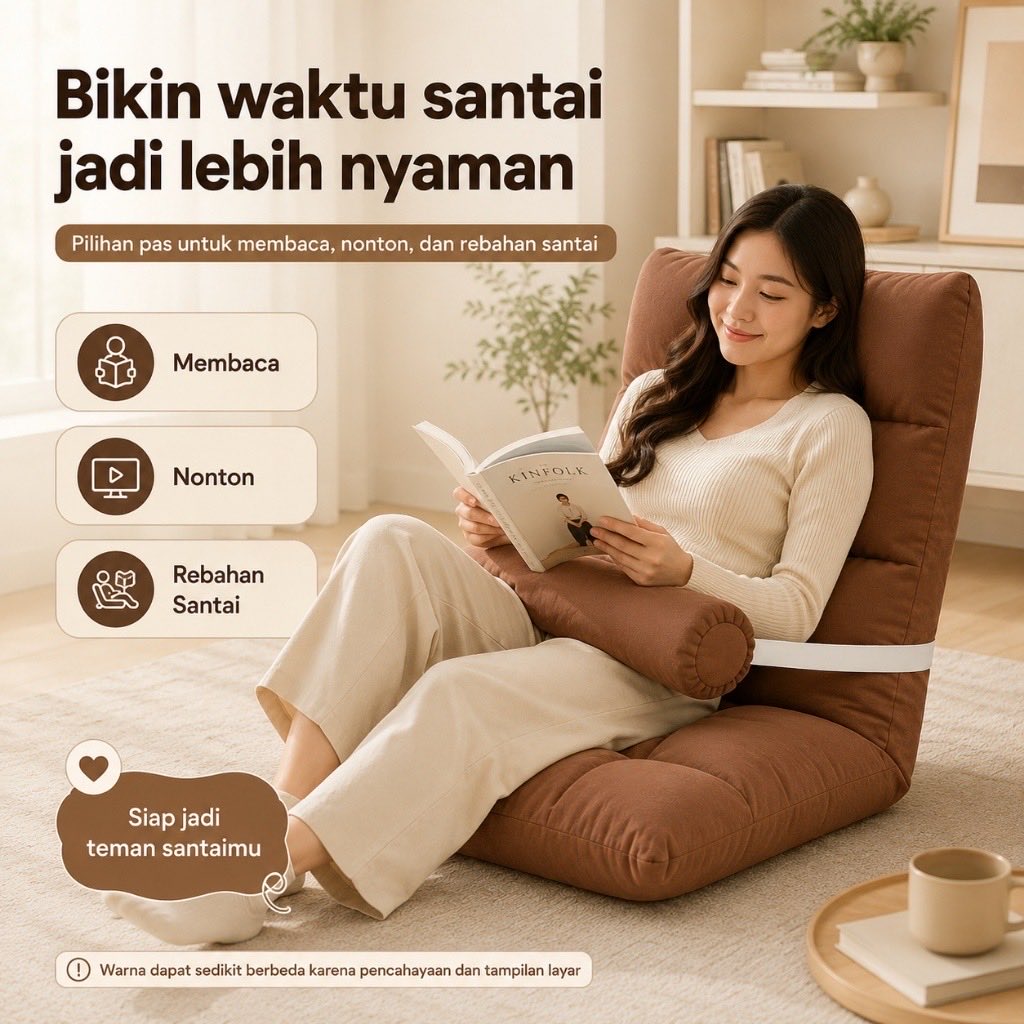 aqisacuu's tweet photo. Buat yg doyan lesehan tapi tetep mau sandaran?? Nih aku saranin mending co sofa lipet deh. Mana bisa di atur lagi sandarannya https://t.co/njehJonAxo
