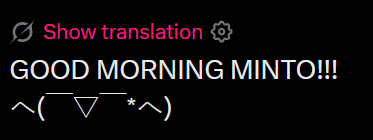 PryeBlue63's tweet photo. @MintFantome Whaat is twitter translation thinking https://t.co/RvBSfbt4Y3
