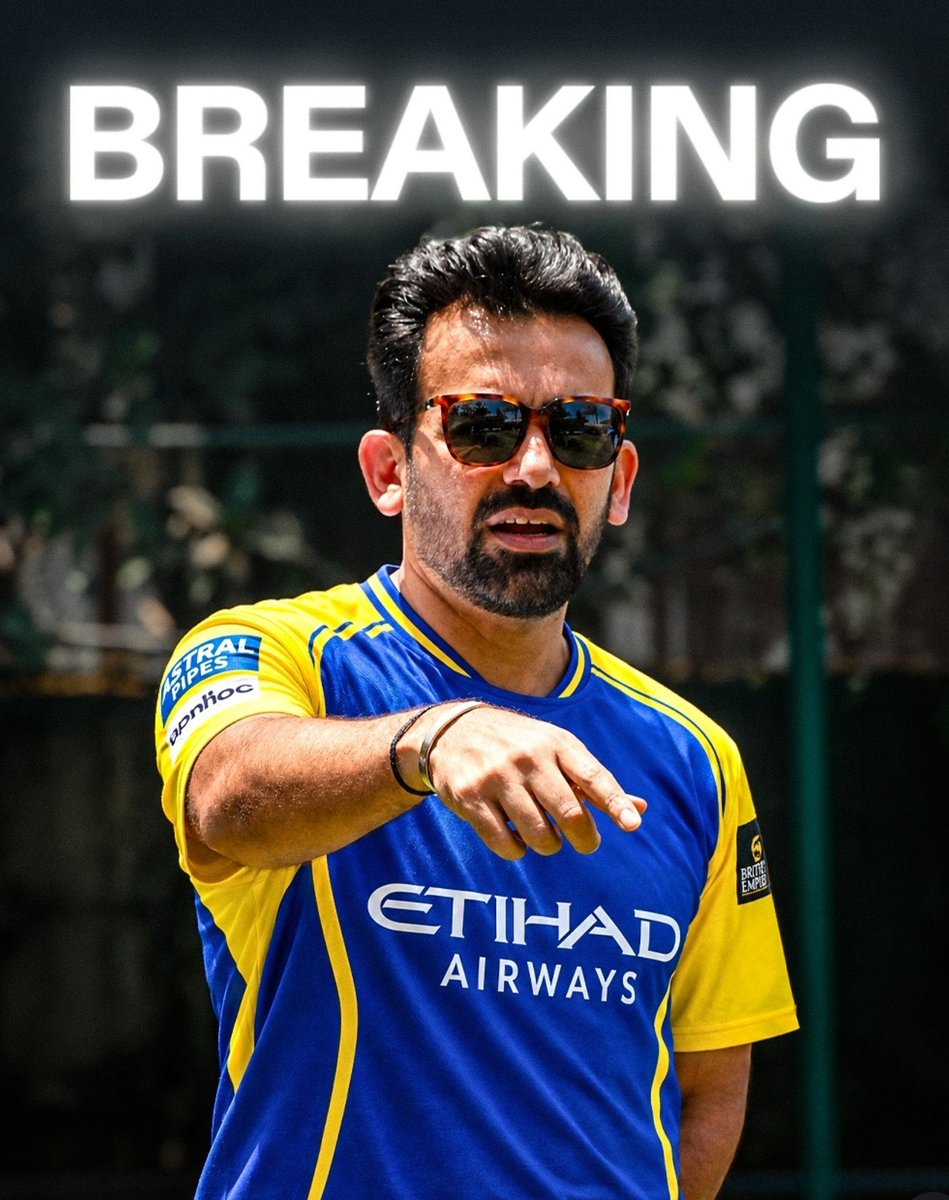 thisisamit7781's tweet photo. Welcome to the Yellow family Zaheer 💛💛

@ImZaheer 

#csk #zaheerkhan #yellowlove #msdhoni #ipl2027 https://t.co/yF0XRYAImm