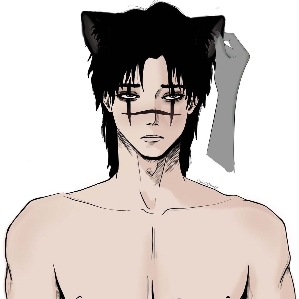 Ch3zburgr's tweet photo. Petting kitty chosoo !! 
@bimbotron9000 https://t.co/wmlZv8mSFA