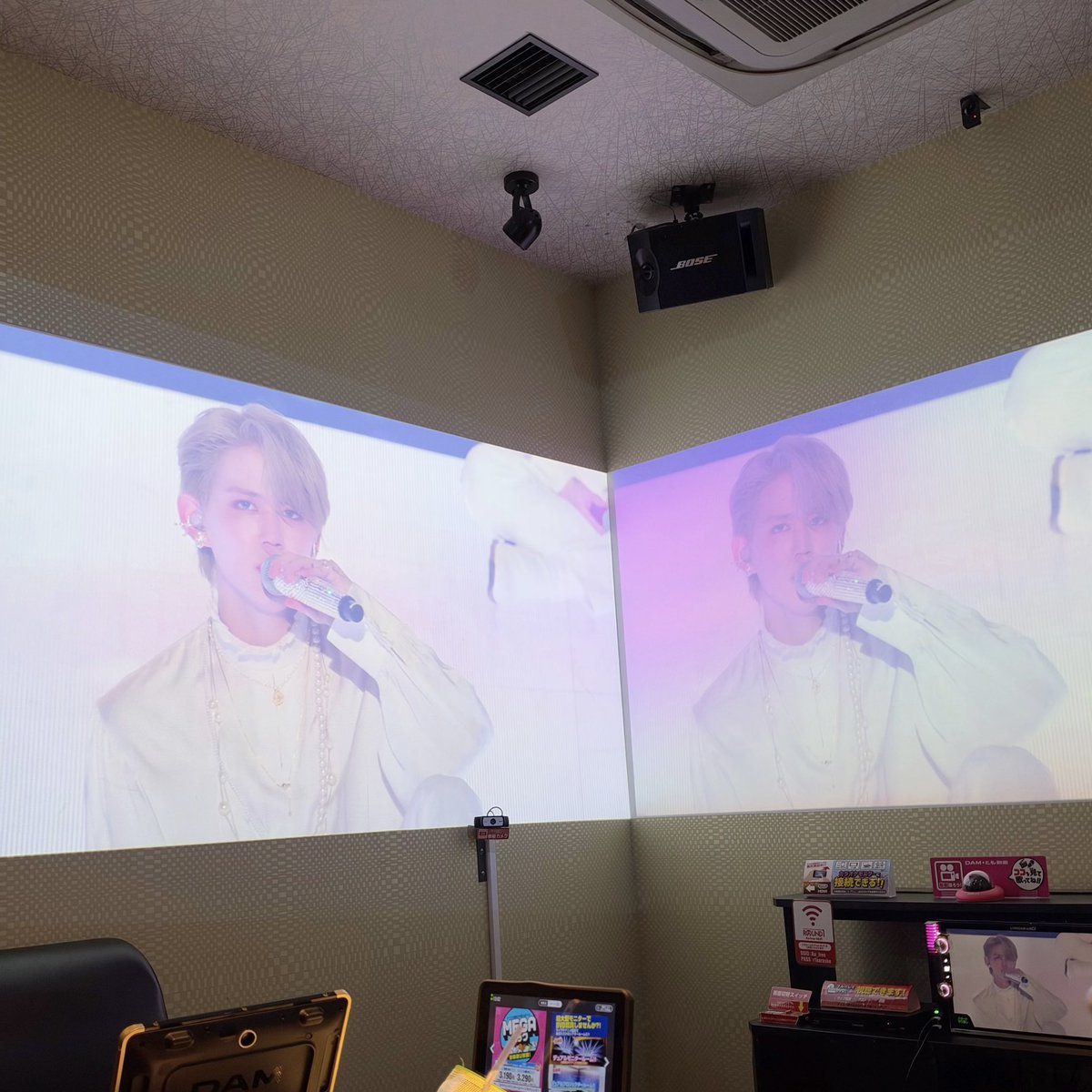 yyy_ppp_m's tweet photo. 後輩ちゃんとデュアル楽しかった〜〜！♡
大画面の瑠姫くんキラキラ王子様だった👑🌟 https://t.co/KaclsrA1NH