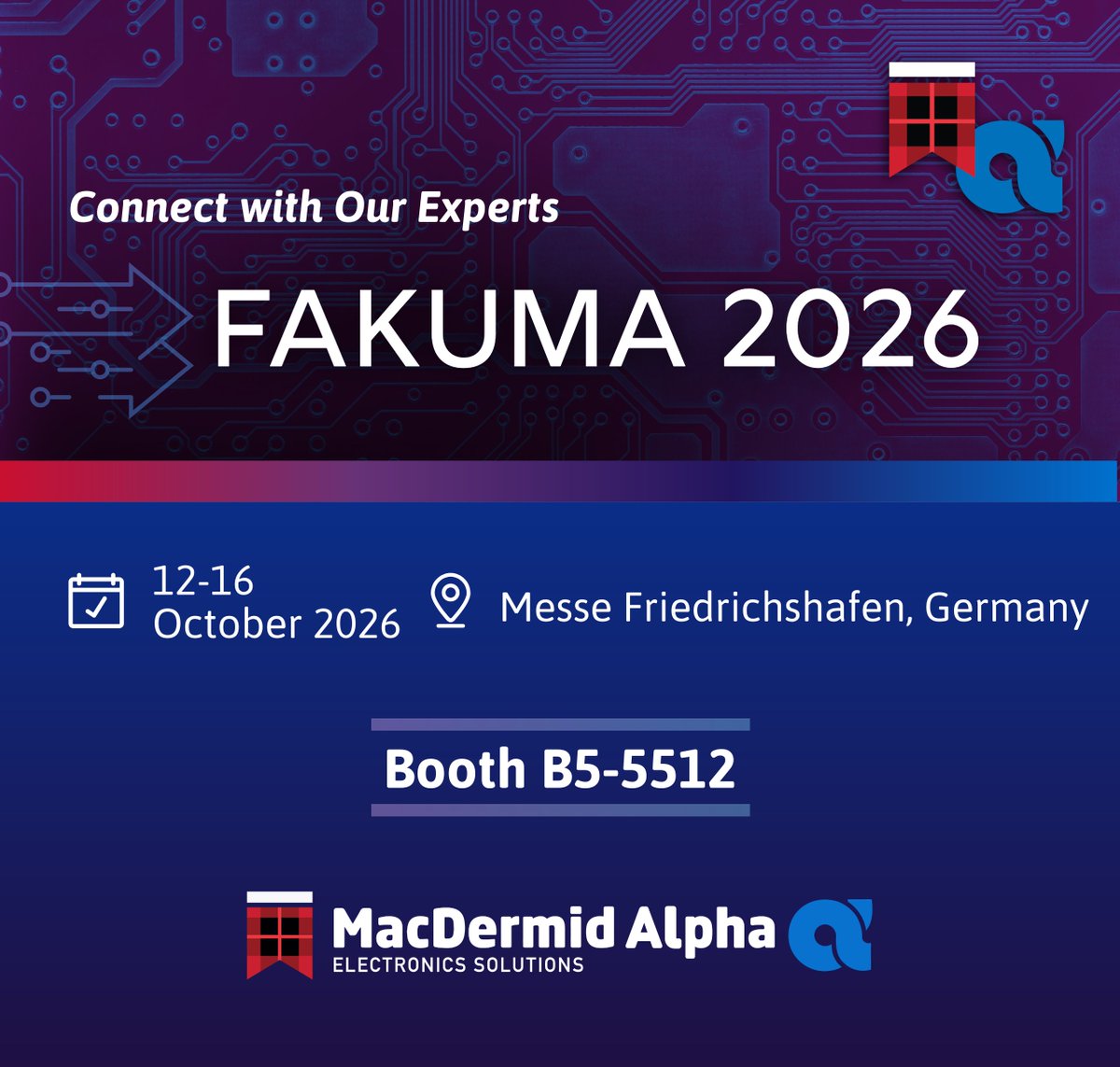MacDermidAlpha's tweet photo. We will be at FAKUMA 2026. Our XA Surface™ platform unites every smart surface layer in one validated system within XMAPP™ Technology and the new AMAPP™ ecosystems: less risk, shorter timelines, lower cost.
Learn more: https://t.co/JxT07MbBr3
#FAKUMA2026 #PrintedElectronics https://t.co/bBEh8yNRA3