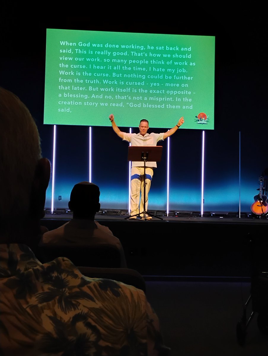 YdfMark's tweet photo. My best takeaway from this week church sermon is, our God is a working God. Work is a blessing, though work is cursed. https://t.co/MHiL12aTz7