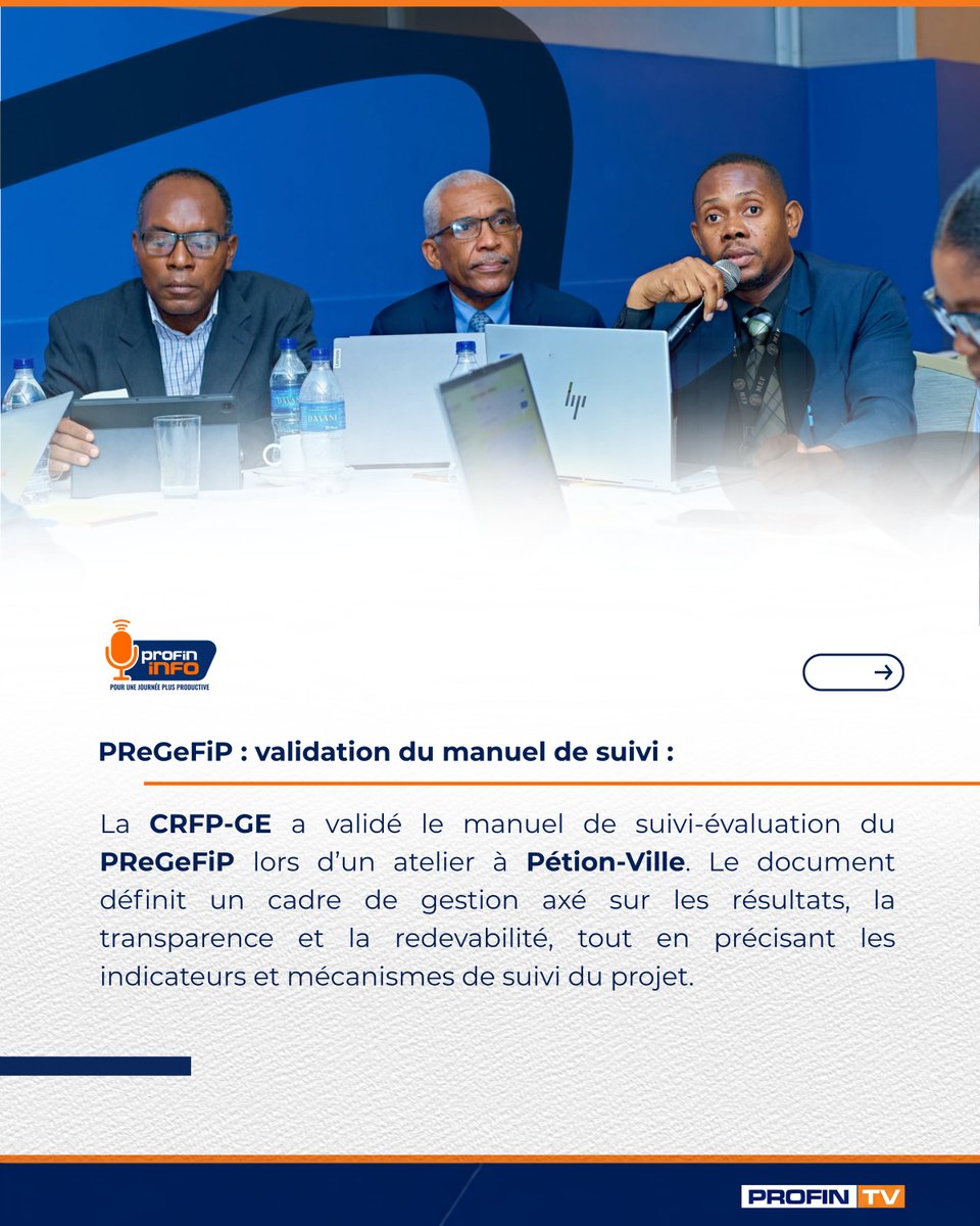 profintv's tweet photo. Investissements, transparence et agriculture au cœur de l’actualité.

Le MPCE prépare le Programme d’Investissement Public 2026-2027, la CRFP-GE renforce le suivi des finances publiques et le MARNDR inaugure de nouvelles infrastructures agricoles à Jérémie pour soutenir la production locale et la sécurité alimentaire.

👉 Lisez l’article complet via le lien en bio. 
#PFInfo #Haïti #Économie #Agriculture #Développement
