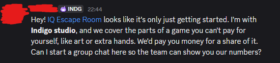 fweakylol's tweet photo. Here's how I got approached by Indigo with 0 game dev knowledge🤯

Bought a game on @Rocquire that had potential, used AI to improve it, and ran ads.

Within a week, Indigo + several other studios reached out.

You really don't need to know how to make games to get into Roblox😭 https://t.co/3NCjwhdYk7