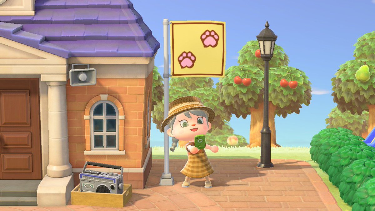 NocturneAnn's tweet photo. Nueva bandera en Lil Paws. 🐾

#AnimalCrossingNewHorizons #NintendoSwitch #ACNH https://t.co/H7iT7AWJHP