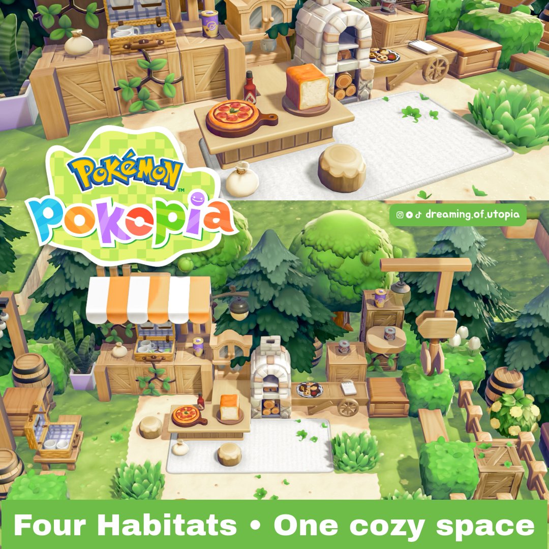 HorizonUtopia's tweet photo. Four habitats • one cozy space #pokopia #pokemonpokopia #pokopiaidea #pokopiagame #nintendoswitch2 #pokemongame #pokopiaupdate #nintendo #pokopiaideas #pokopiabuilds https://t.co/x8iJneDNvA