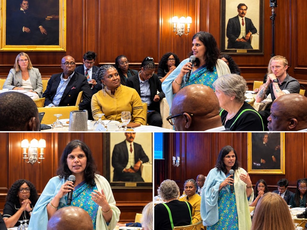 MoHFW_INDIA's tweet photo. At the PMNCH Accountability Breakfast on the sidelines of #UNGA81 in New York, Union Health Secretary Ms. Punya Salila Srivastava highlighted how accountability is an inbuilt feature of India’s health system.

She outlined how the National Health Mission (NHM) supports States with financial and technical assistance for women, children and adolescent health, with priorities discussed through Programme Implementation Plans and placed in the public domain, promoting transparency and accountability.

She highlighted outcome-based incentives for States to encourage healthy competition and better health outcomes, along with digital systems ensuring funds reach intended beneficiaries.

She further underlined the role of Indian Public Health Standards (IPHS) gap assessments in identifying infrastructure and service-delivery gaps, while National Quality Assurance Standards (NQAS) enable health facilities to systematically address these gaps and improve quality of care.

She also highlighted equity under Ayushman Bharat PM-JAY, one of the world’s largest health assurance schemes, with women accounting for nearly half of its beneficiaries.

#PMNCH #HealthForAll #UNGA81