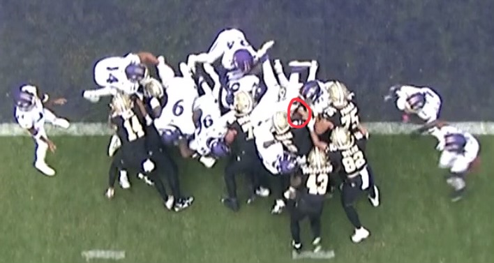 WhoDatTN's tweet photo. The Saints’ final TD. Just gonna leave this here. https://t.co/KMG3rVITW1