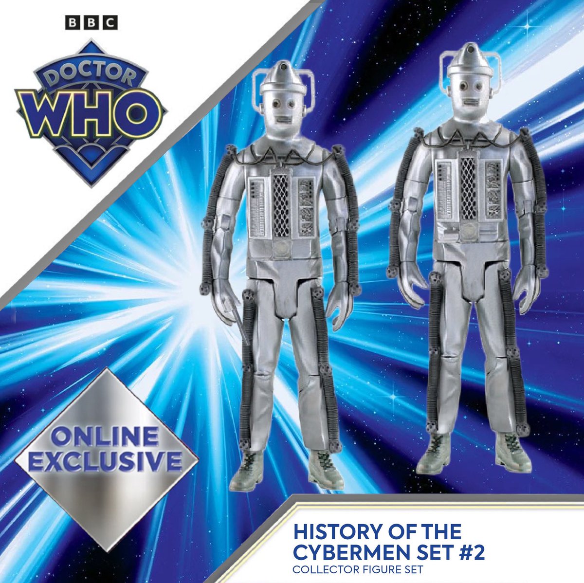 MockupWho's tweet photo. 🚨History of The Cybermen #2, online exclusive set 🚨

History of The Cybermen 2 is here! With two new drone releases! Now with removable gun!

#doctorwho #dotorwhofigures #cybermen 

Mock-up by @robsferatuu https://t.co/M2h7pSzJJw