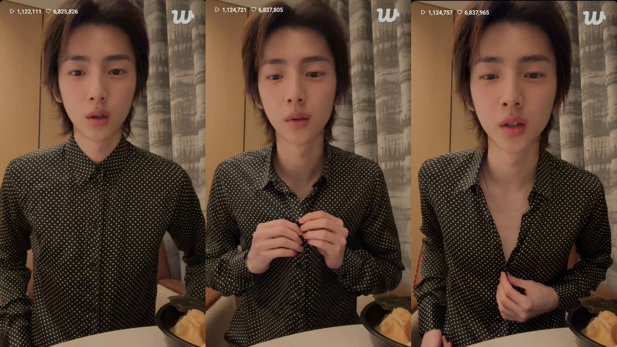 jjuhocn's tweet photo. how to wear a shirt, tutorial by jju. https://t.co/EUjpj3ytCP