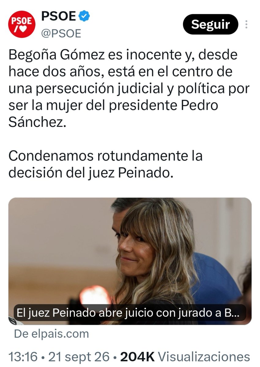Proserpinasb's tweet photo. En España aún condenan o absuelven los jueces, no el partido político de Gobierno. Aunque no tengo duda alguna de que es lo que les gustaría https://t.co/yEOr6vD3J7
