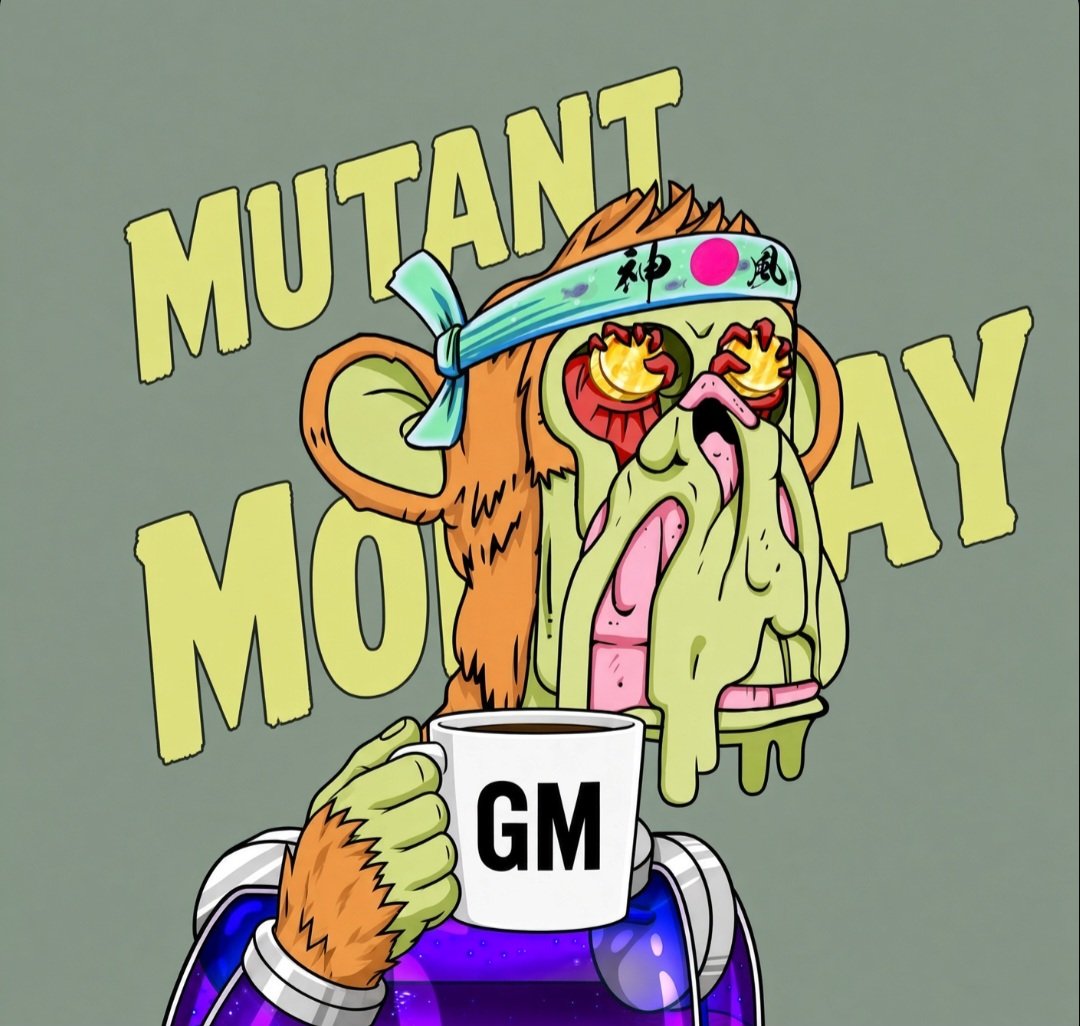 StrongOnchain's tweet photo. GM and HAPPY MUTANT MONDAY 🤙 https://t.co/3YpchW10SZ