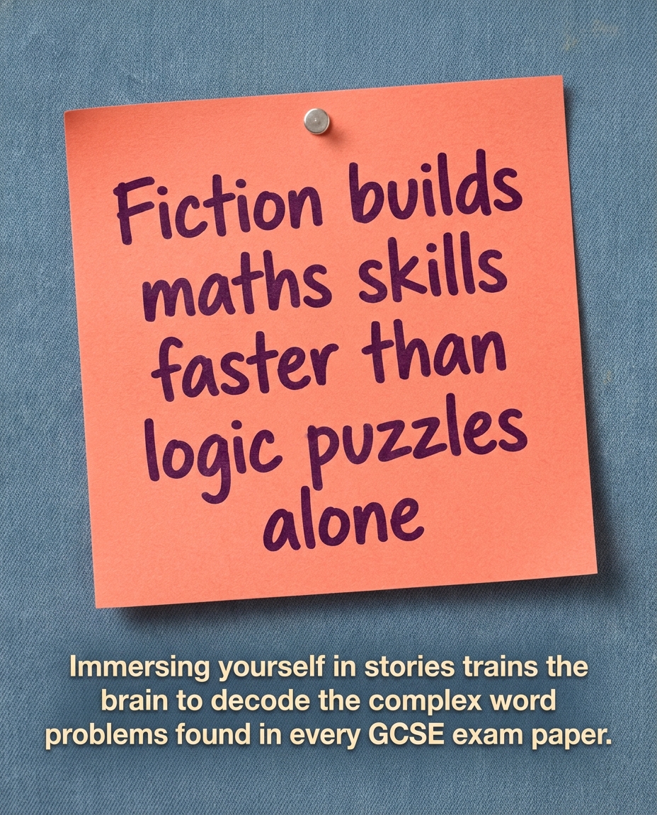 a2ztuition1's tweet photo. Fiction over formulas? Reading for pleasure boosts maths skills faster than just doing logic puzzles. A2Z Tutorials helps students master the language they need to solve complex exam questions. 

#A2ZTutorials #Education #UKEd #MathsHelp #Reading https://t.co/YONyFKdzyf