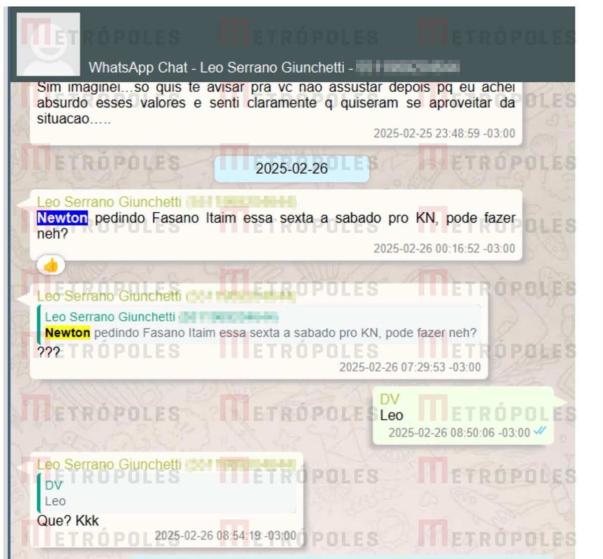 Metropoles's tweet photo. 🚨 R$ 427 MILHÕES | O contrato da “Turma do KN” para destravar precatórios de Vorcaro

Honorários dependiam do êxito em ações que poderiam destravar R$ 8,5 bilhões; mensagens mostram pedido de KN para diária em Fasano

Leia na coluna de @andrezamatais https://t.co/hbWKPrfWdE