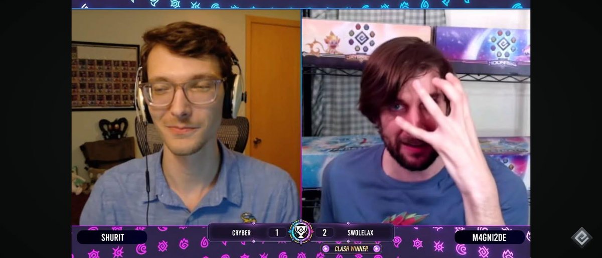 M4GNITUDE's tweet photo. Since I was on @Elestrals commentary this past weekend, my girlfriend once decided to screenshot my facial expressions and you'll be seeing them over the course of the week. Here's @notShurit tolerating me https://t.co/0KMDg1BCpg