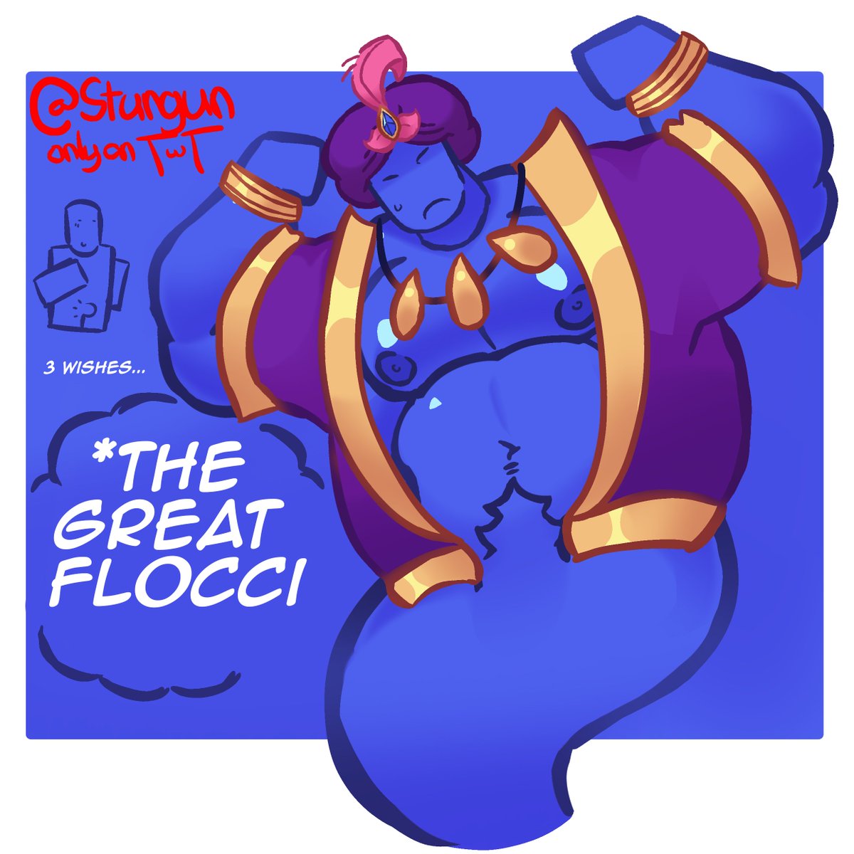 Pumkin_dood's tweet photo. 1 Week late heh... 

The Great Flocci!!!

#Blocktales #nsfw #bara #flocci https://t.co/Qe6OToddBQ