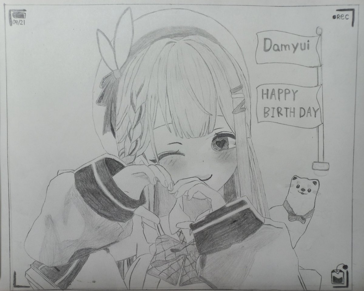 teabagT100's tweet photo. #yuiart
담유이/ 생일 축하 그림 [Damyui/ Happy birthday Drawing] https://t.co/mGQynjoEEo