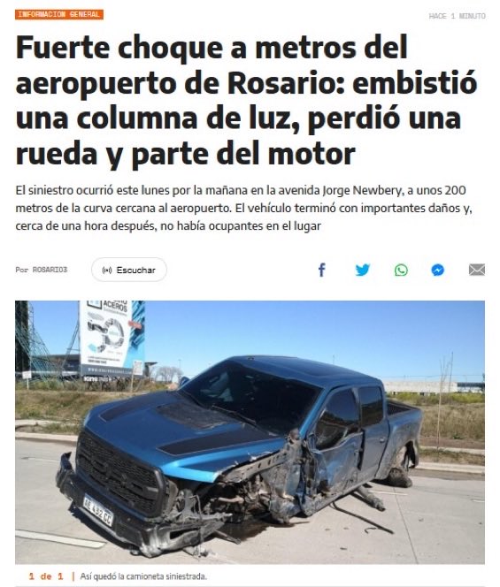 Pochettinismo74's tweet photo. Ayer un jugador de central (Ávila) chocó en estado de EBRIEDAD, siendo un potencial asesino al volante; y jugadoras de futsal de All Boys denunciaron vía libre para que le roben una bandera los de RC. 

Pero no vas a leerlo de los medios rosarinos porque están todos ensobrados. https://t.co/AD4TJAkAPs