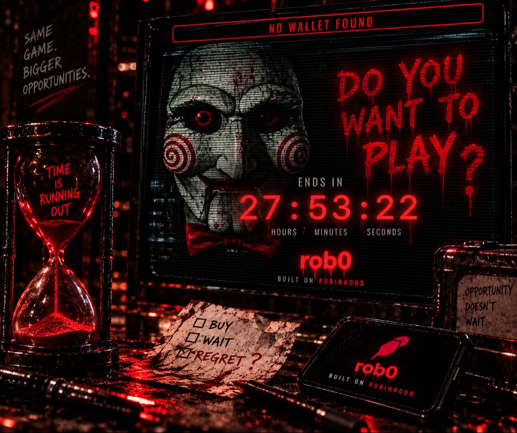 rob0_hood's tweet photo. 27 hours 👀

The countdown is almost over. 🩸

No wallet found.
No second chances.

#rob0 🔥 https://t.co/khFXYnPU3e