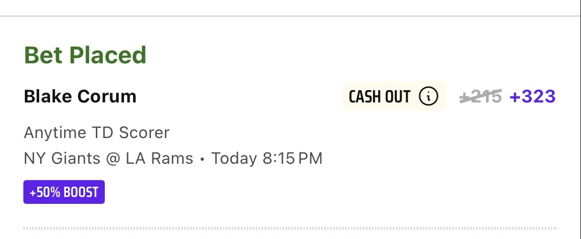 DBB_Discord's tweet photo. DraftKings MNF 50% +323 🏈

This one is good for 2.6u! ✅

https://t.co/09CjWAx7P0 https://t.co/z7u0ndnKFN