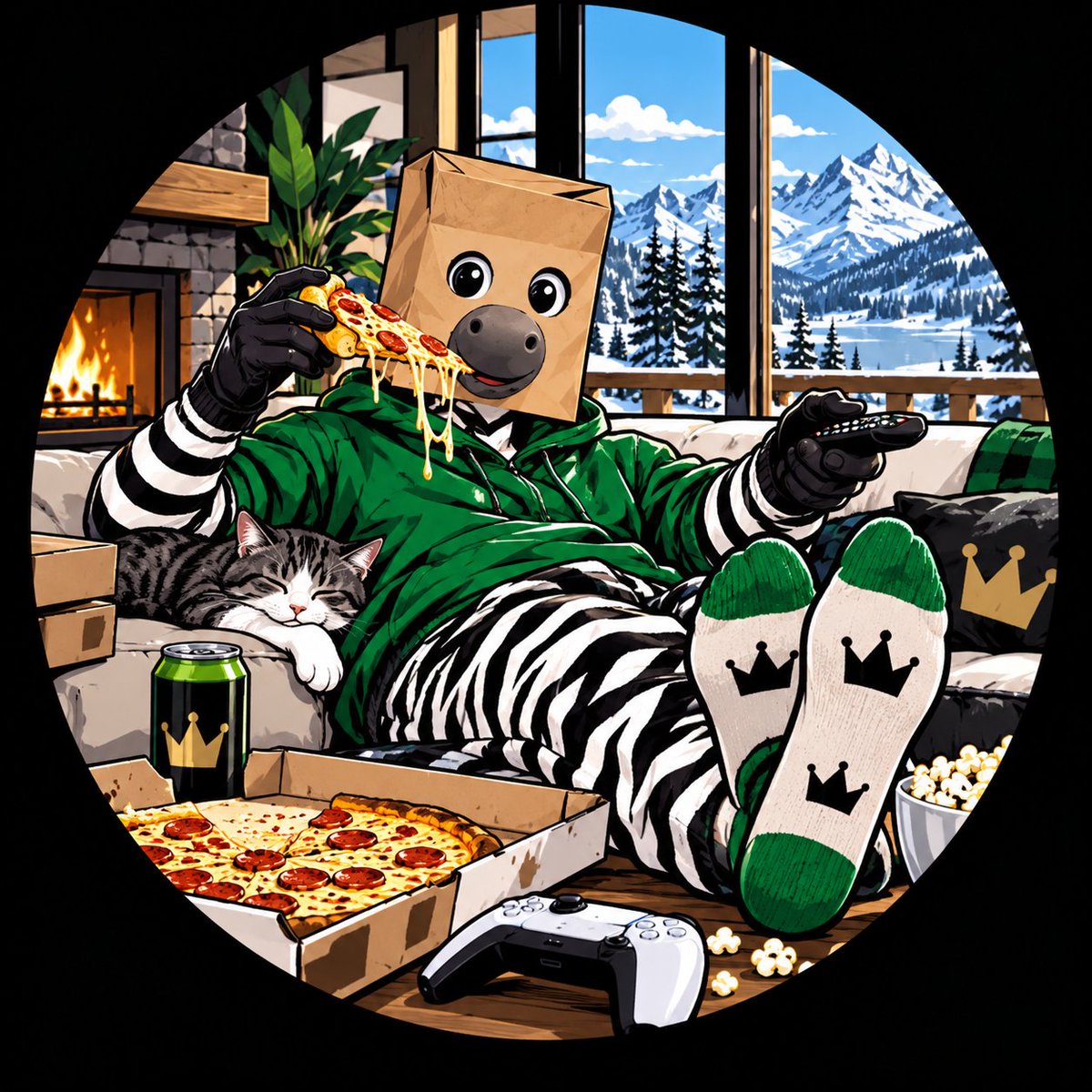 AnonZeal's tweet photo. eating za. 

stacking zats.

It's that easy. https://t.co/oua7uP6Tzk