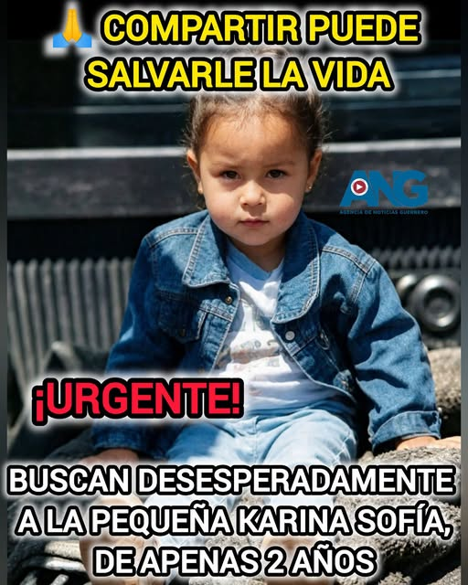 lunadeandromeda's tweet photo. COMPARTIR PUEDE SALVARLE LA VIDA
¡URGENTE! Buscan desesperadamente a la pequeña Karina Sofía, de apenas 2 años
Salvador Escalante, Mich. — La angustia embarga a una familia michoacana tras la desaparición de la niña Karina Sofía C. P., de tan solo 2 años de edad, quien fue vista por última vez el pasado 31 de agosto de 2026 en la localidad de Camémbaro, perteneciente al municipio de Salvador Escalante.
Según la información emitida en el reporte de búsqueda, la menor se encontraba en compañía de su madre al momento de perderse su contacto. A más de dos semanas de su desaparición, familiares y autoridades apelan a la solidaridad de la ciudadanía para obtener cualquier dato que permita dar con su paradero.
Las autoridades han puesto a disposición los números telefónicos 443 30 456 35 y 443 68 899 74 para recibir cualquier reporte o información confidencial. Se solicita a la población difundir la ficha de búsqueda en redes sociales, ya que una compartir puede marcar la diferencia para traerla de vuelta a casa sana y salva