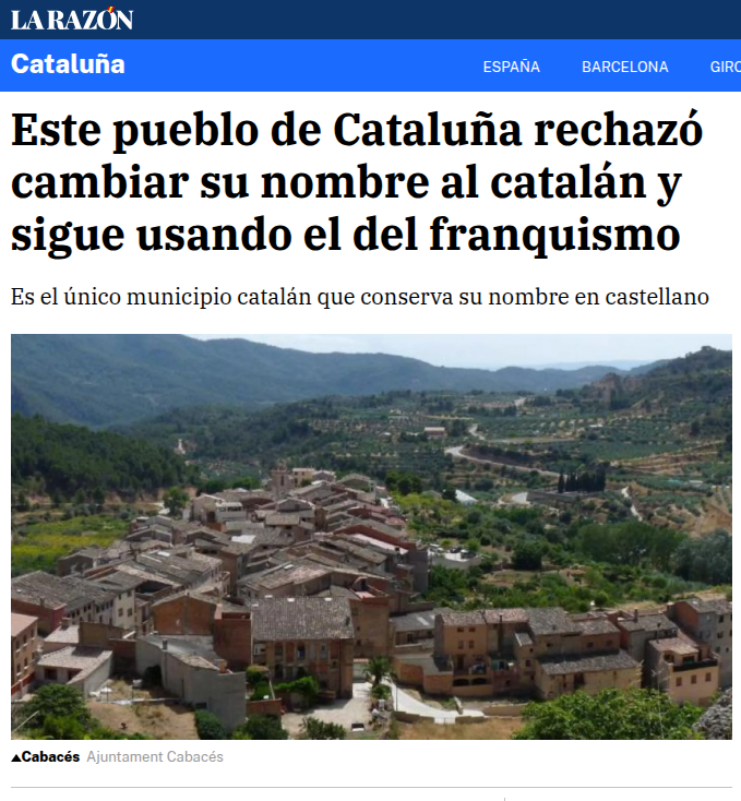 CabassersOrg's tweet photo. Que La Razón hagi de fer aquest titular sobre l'@AjCabassers, que governeu vosaltres @Esquerra_ERC, no us fa vergonya? Hi té res a dir @ERC_Memoria?
https://t.co/r9Cio1Kkiy https://t.co/pu5G2s8vRp
