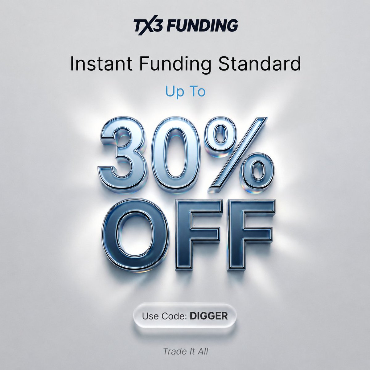PropPromos's tweet photo. 🎁TX3 Funding Futures - Up To 30% OFF With ✅Coupon - DIGGER

“One Day. One Chance. Maximum Savings.”

#tx3fundingcouponcode #propfirmdiscountcode #forextrading #XAUUSD #PropFirm https://t.co/TO45y3F9Pp