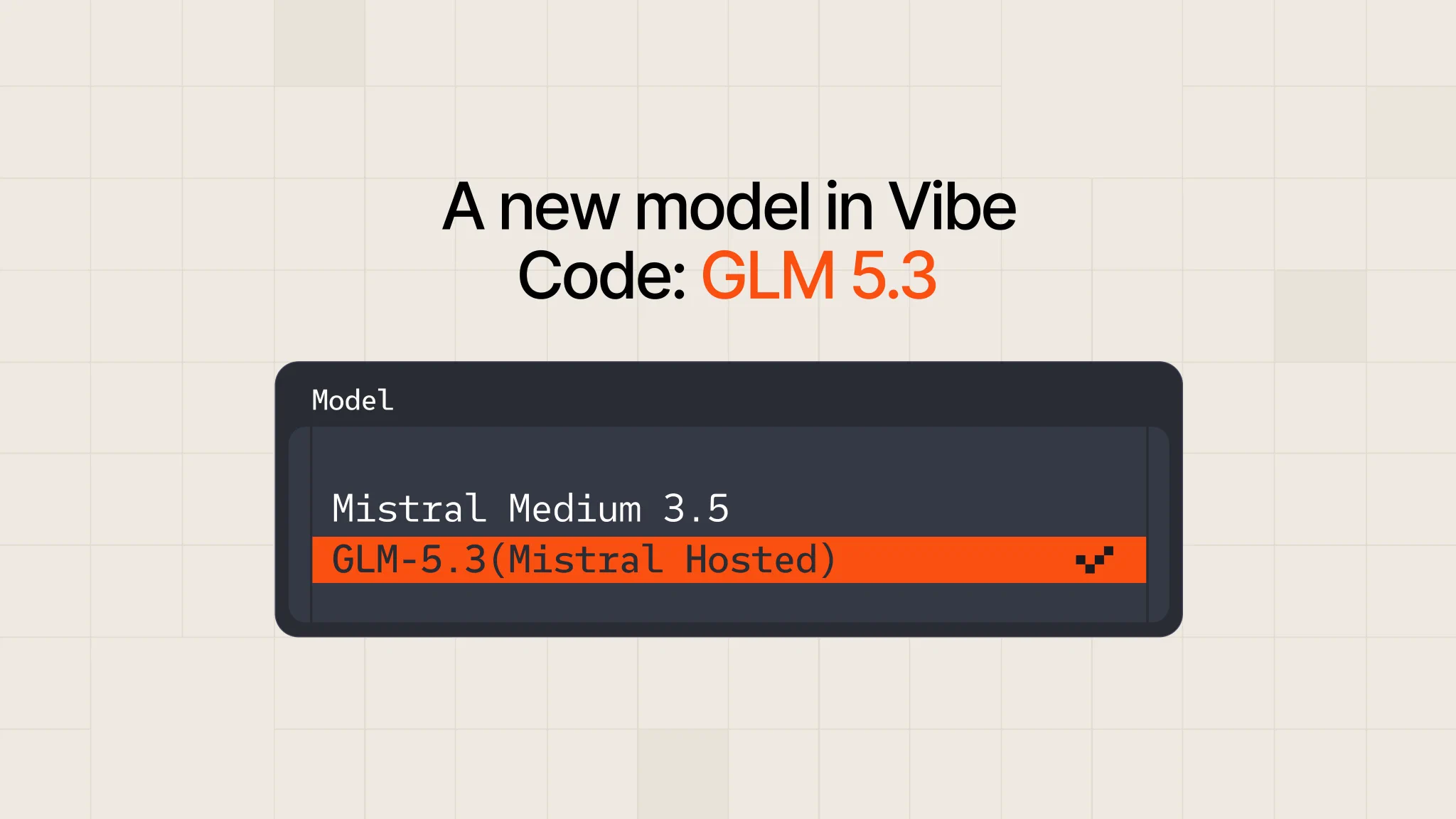 GLM 5.3 Hosted by Mistral