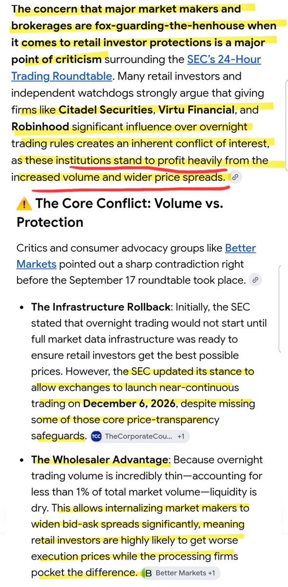 stephmase22's tweet photo. 🦊🦊 FOX GUARDING THE HENHOUSE 

24/7 Stealing Oops I meant trading hands huge profits to firms like Citadel Securities, Virtu Financial, and Jane Street.

PAYMENT FOR ORDER FRAUD 24/7

Firms like Robinhood and Charles Schwab sell Retail orders to a concentrated group of wholesalers.
Citadel Securities dominates that list.

SEC though let's rush to implementation before all the safeguards are in place.

NOT THAT THE SEC WOULD ENFORCE THE SAFEGUARDS 🙉🙈🙊